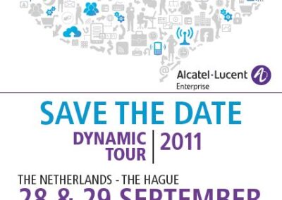 Flyer Dynamic Tour 2011 voor Alcatel-Lucent Enterprise